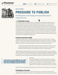 pressure to publish