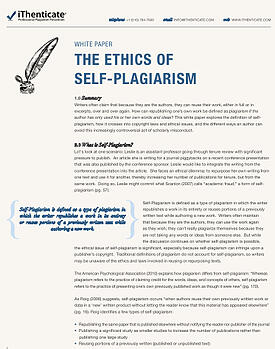 Plagiarism among university student research paper